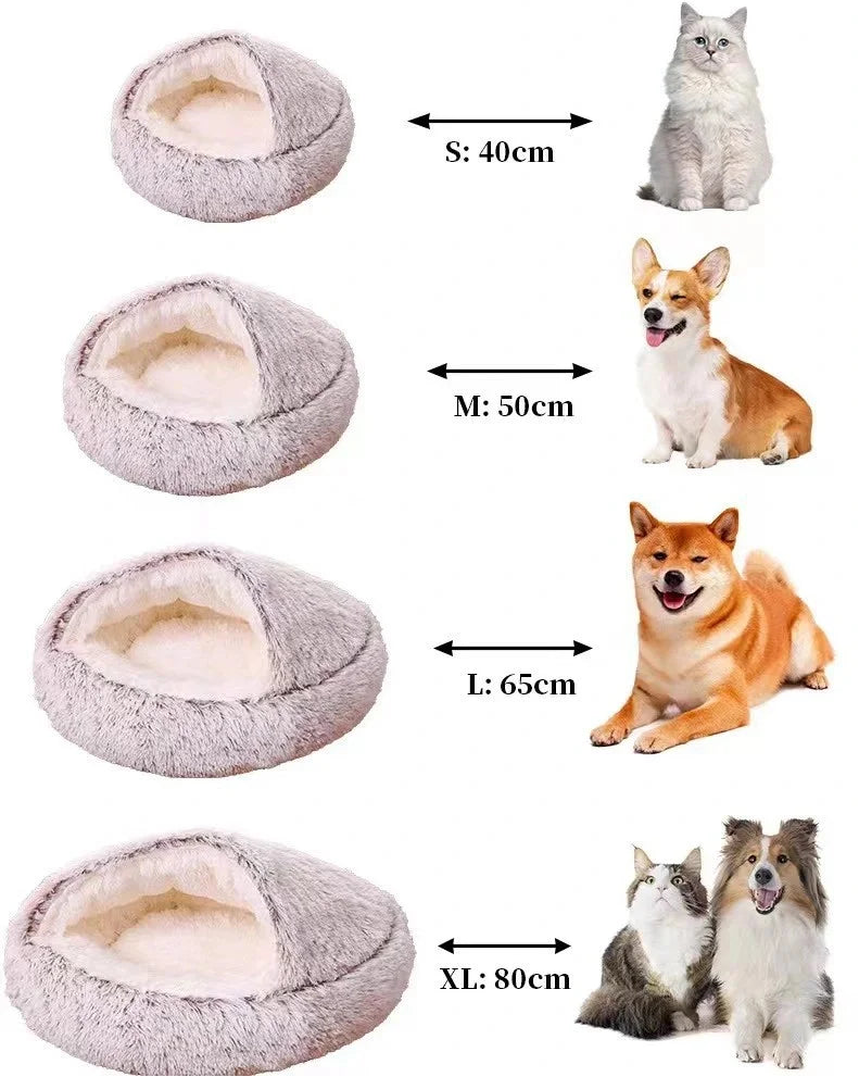 Zachte pluche kattenmand - 2 in 1 mand