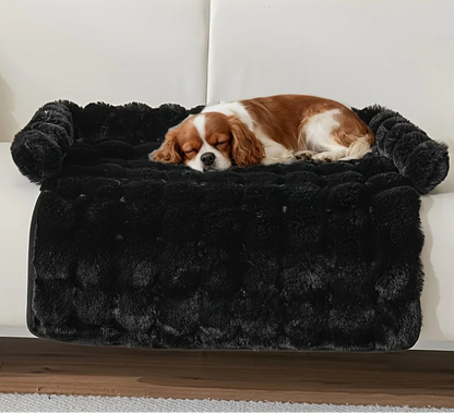 Warm Hondenbed met Imitatie Konijnenbont – Luxe Pluche Matras (Antislip)