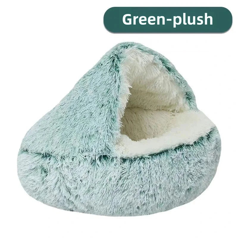 Zachte pluche kattenmand - 2 in 1 mand